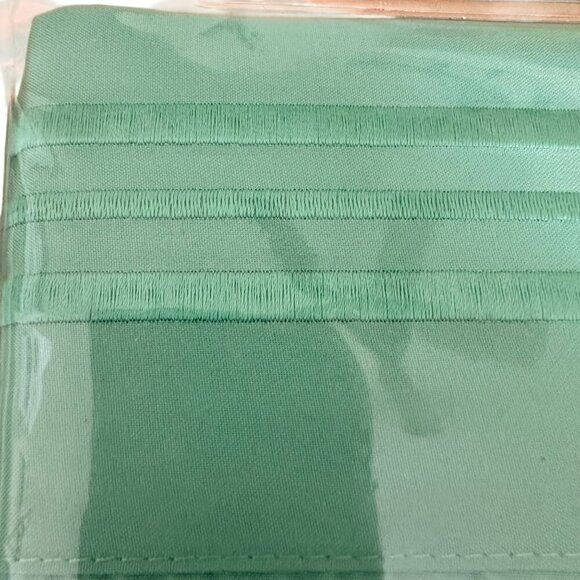 Clara‎ Clark Premier Full Sheet Set Green Deep Pocket Wrinkle-Free Soft Feel - Picture 3 of 7